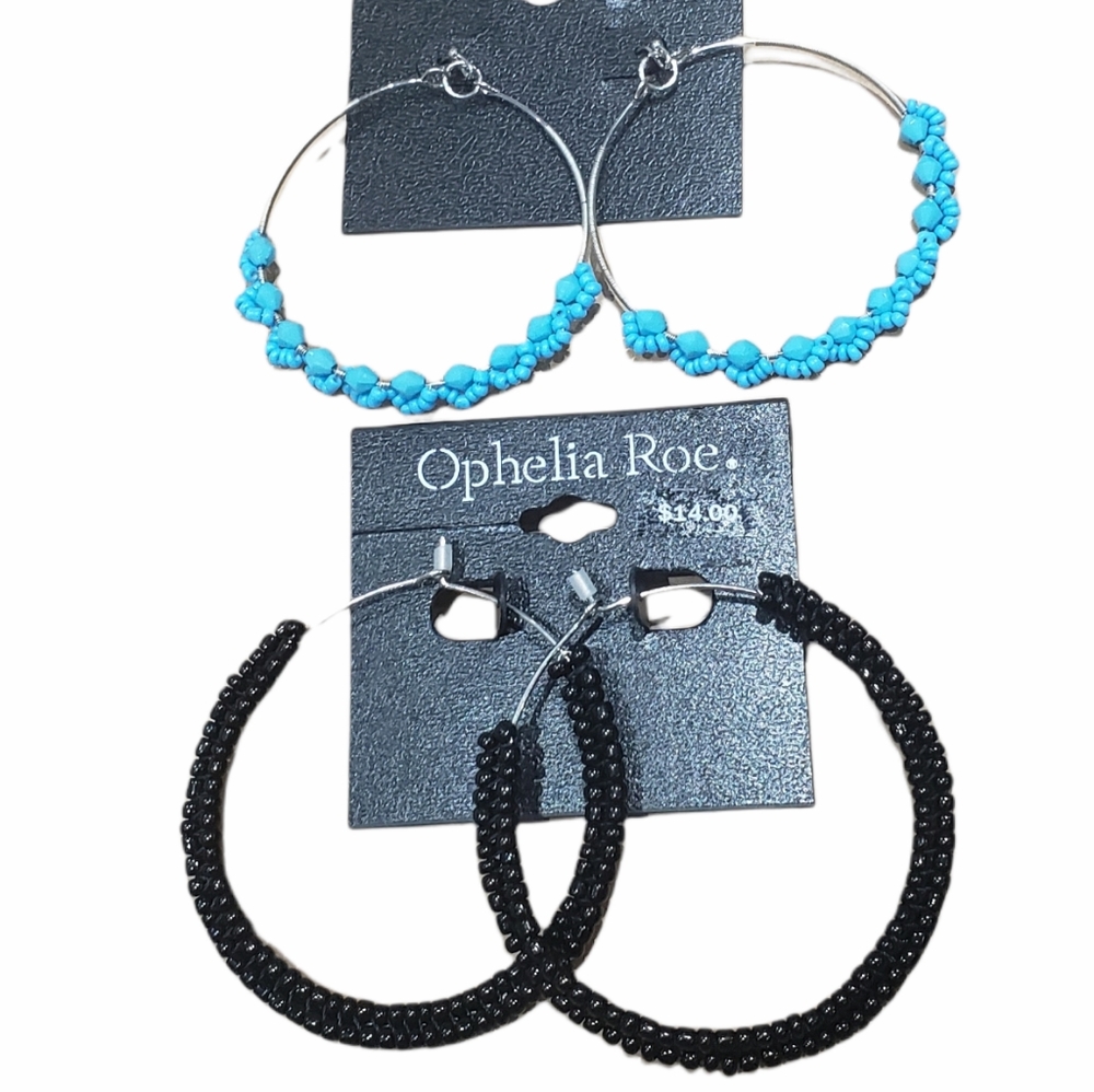 Ophelia roe earrings (2 pairs)